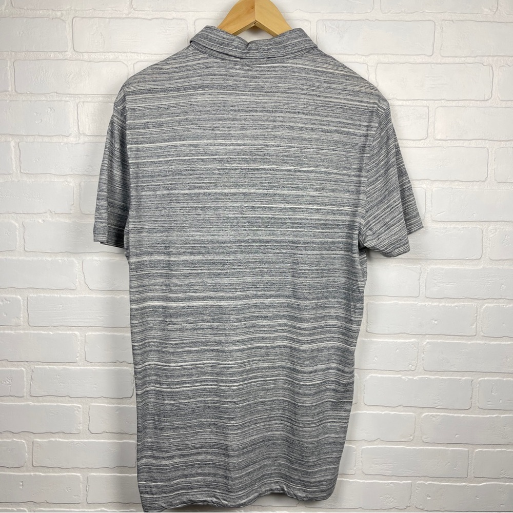 Hugo BOSS Men's Gray Polo Shirt Slim Fit size Large heather grey - Picture 2 of 11